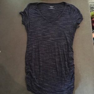 Blue maternity tee shirt